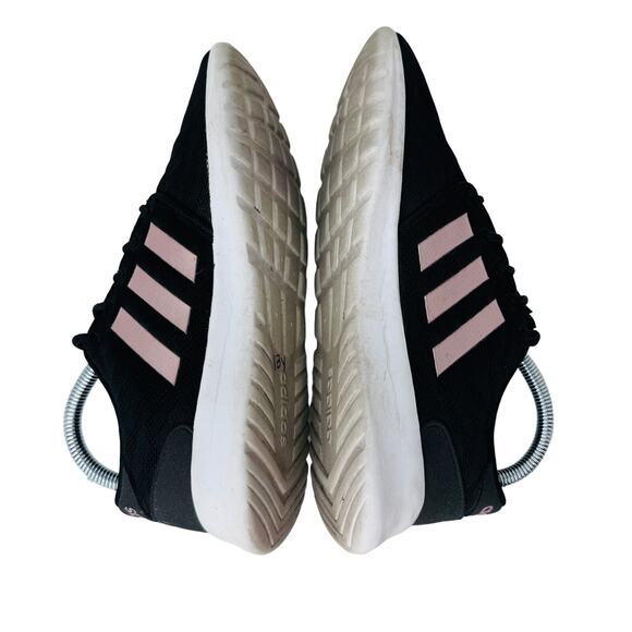 Adidas Cloudfoam QT Racer Running Shoes Sneakers AC8247 Black Womens Size 6.5 - Picture 8 of 10